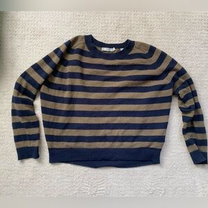 Vince 100% cashmere sweater striped extra small